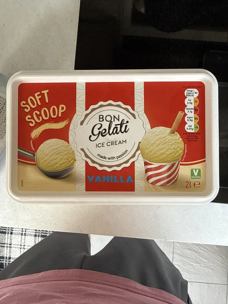 Vanilla Ice Cream Soft Scoop