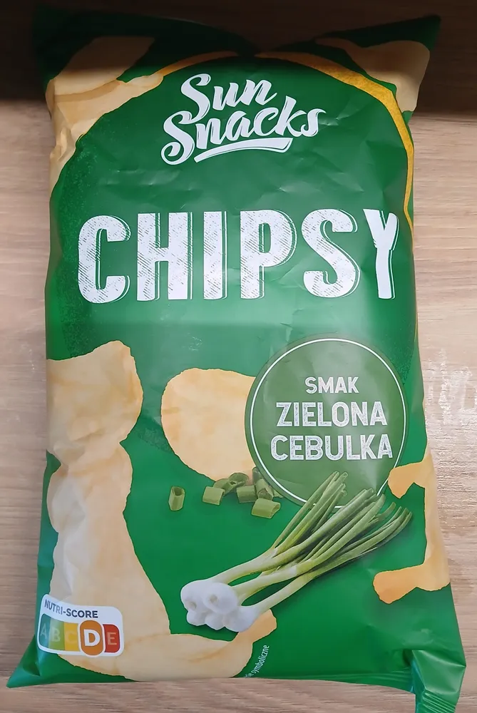 Chipsy ziemniaczane o smaku zielonej cebulki