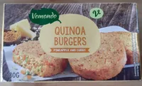 Quinoa burgers pineapple and curry