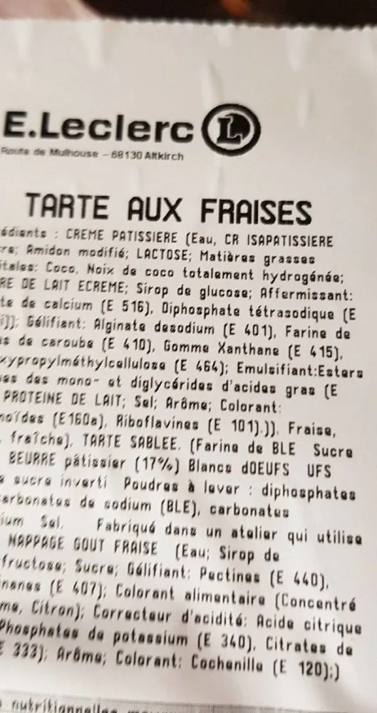 Tarte aux fraises
