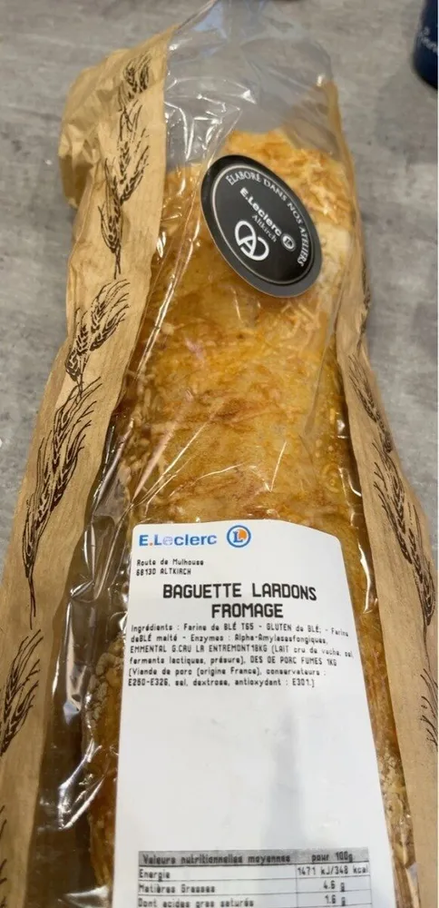 Baguettes Lardons Fromage