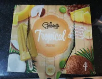 Tropical smoothie, pineapple, banana & coconut