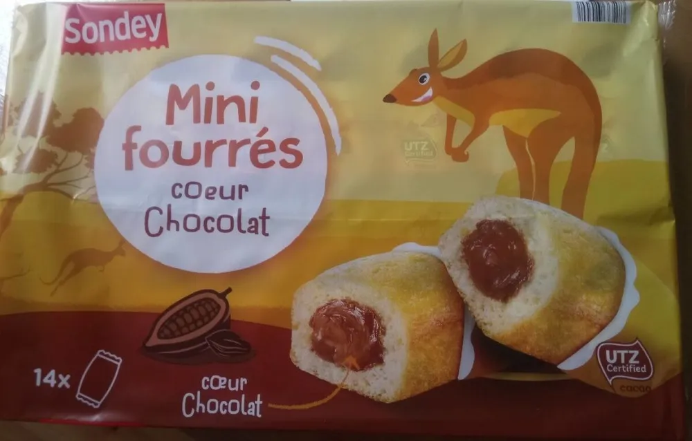 Mini fourrés cœur chocolat