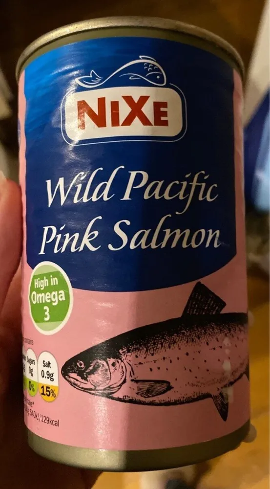 Wild pacific pink salmon