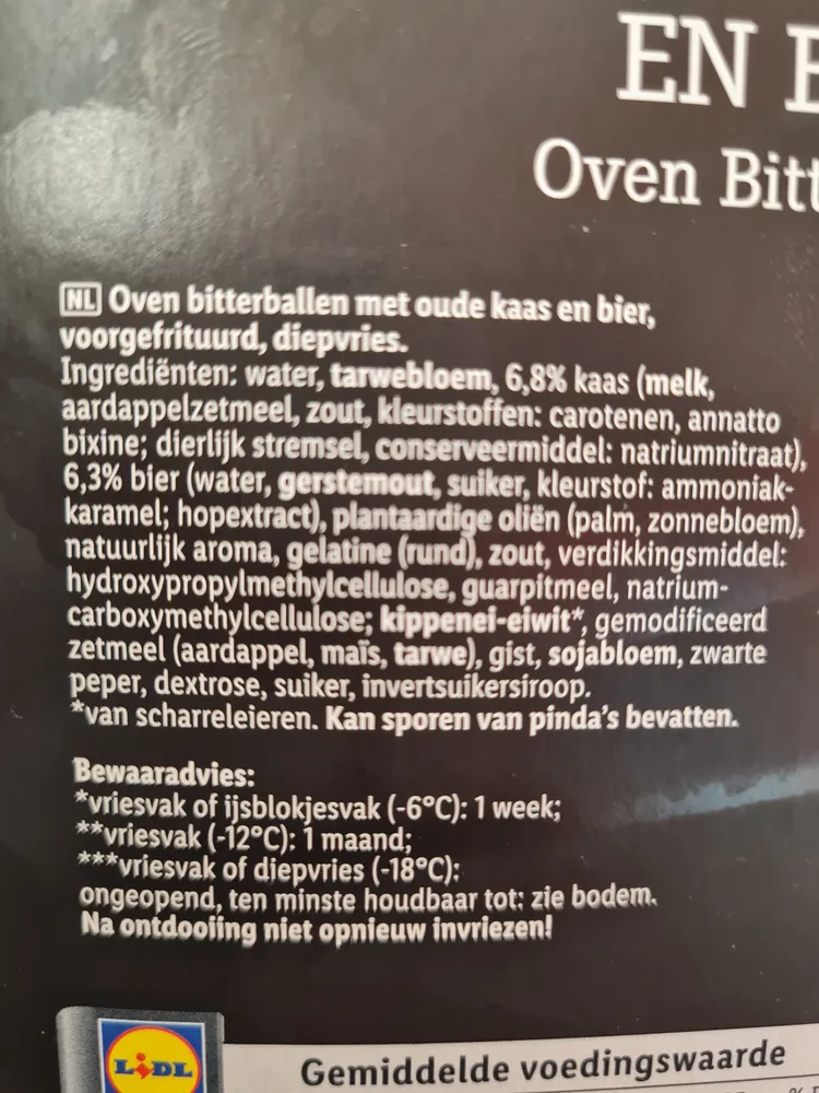 Oven bitterballen met oude kaas en bier