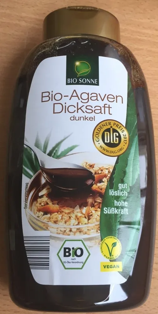 Sirop d'Agave Foncé Bio
