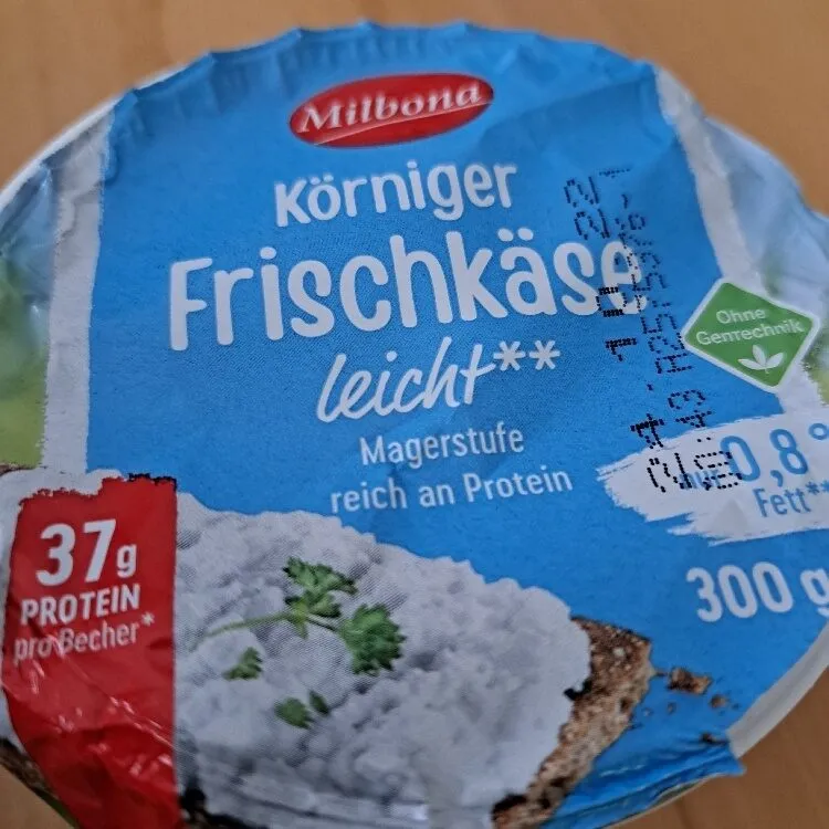 Körniger Frischkäse leicht