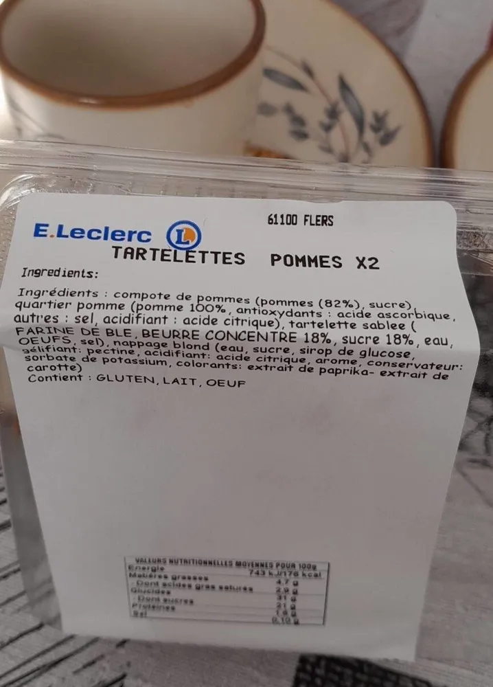 Tartelette pommes