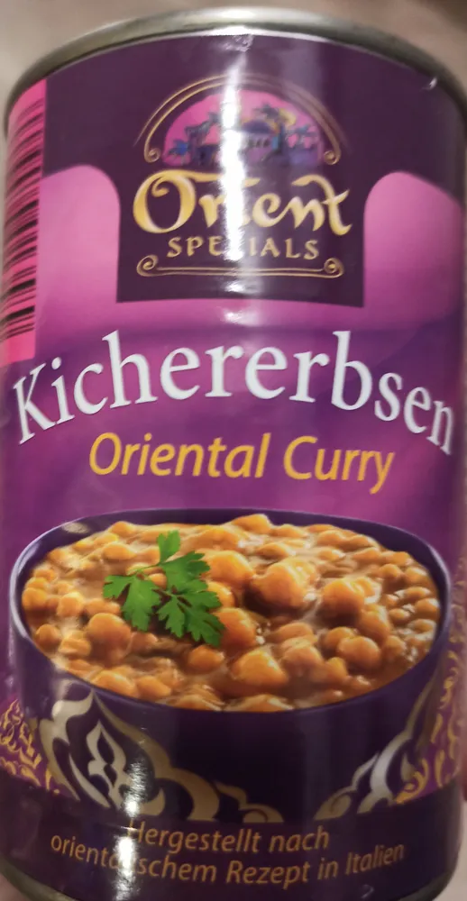 Kichererbsen - Oriental Curry