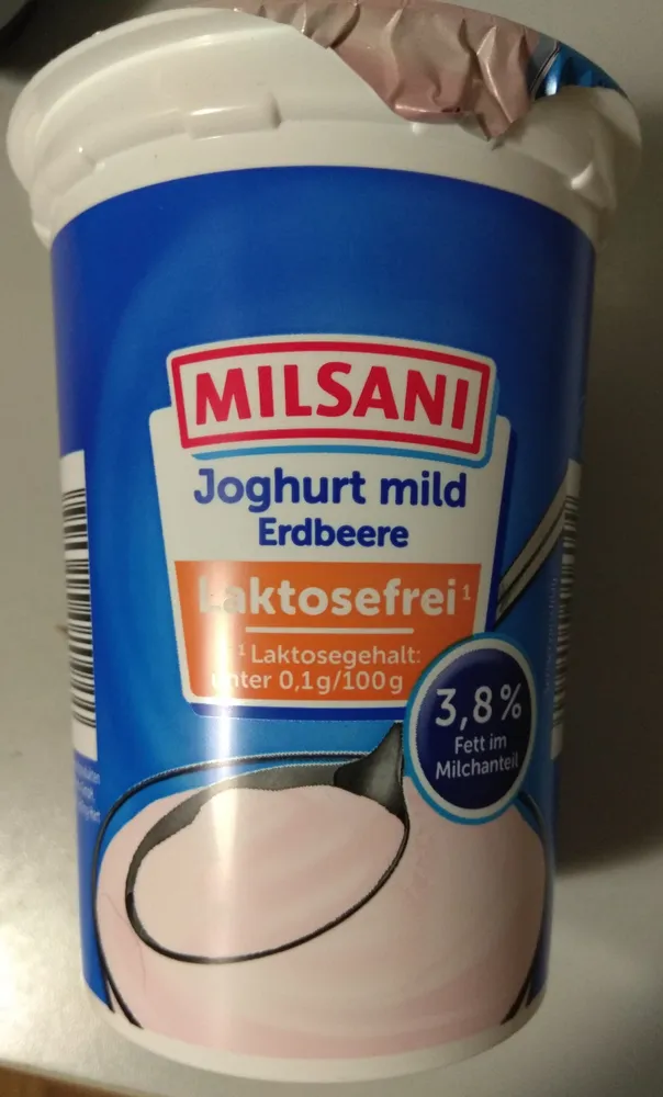 Milsani Joghurt mild, Erdbeere