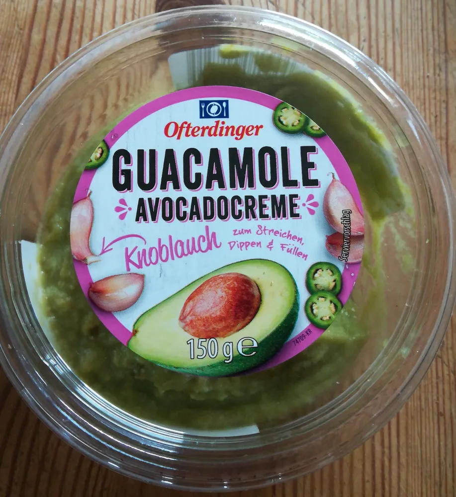 Guacamole avocadocreme Knoblauch