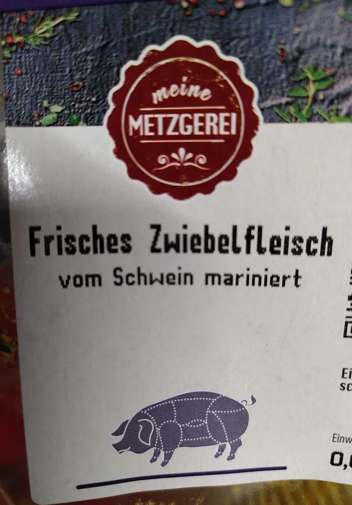 Frisches Zwiebelfleisch