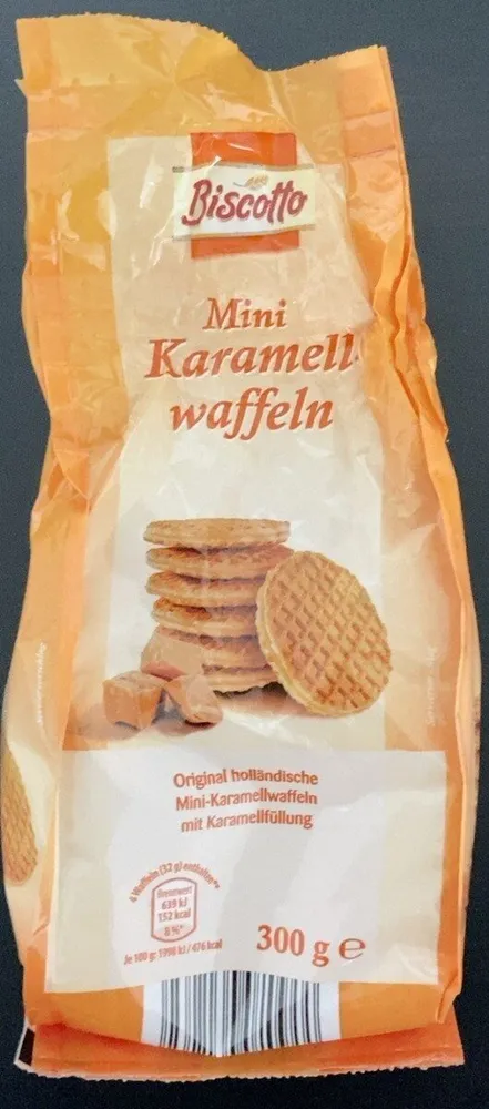 Mini Karamellwaffeln
