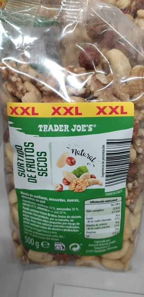 Surtido frutos secos TRADER JOE'S