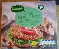 Vegan falafel burgers