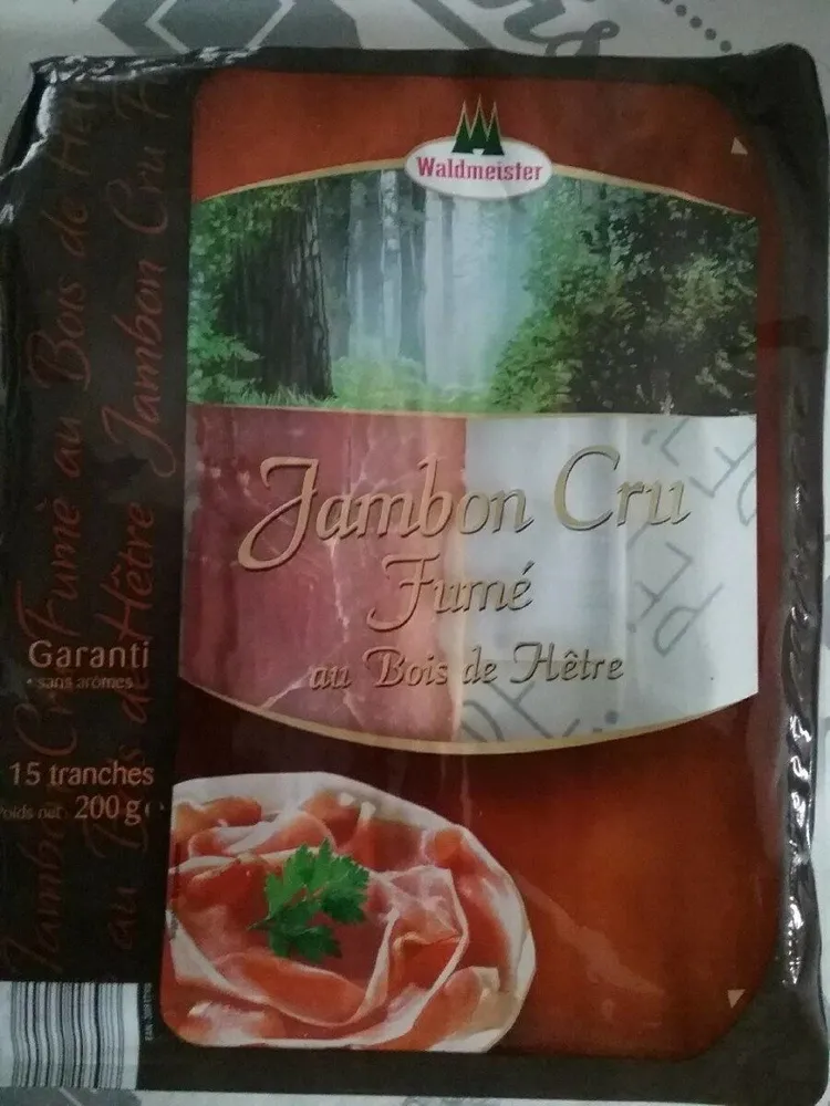 Jambon cru fumé au bois de hêtre