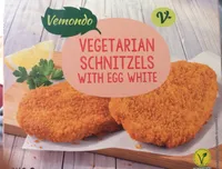 Vegetarian schnitzels with egg white
