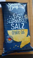 geriffelte Chips Gesalzen
