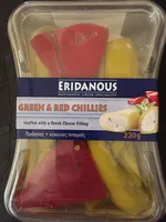Green and red chillies