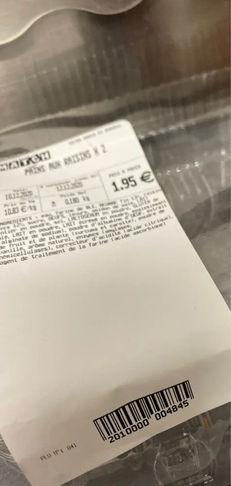Pain aux raisins