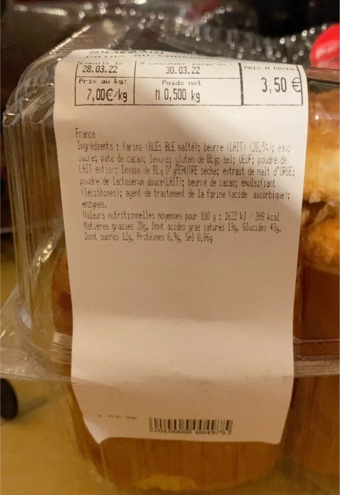 Pains au chocolat