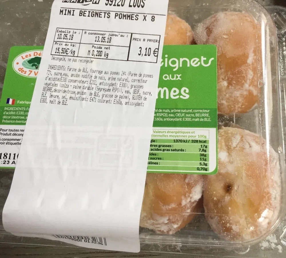 Mini beignets pommes