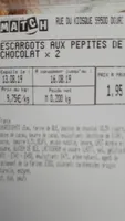Escargots aux Pépites de chocolat