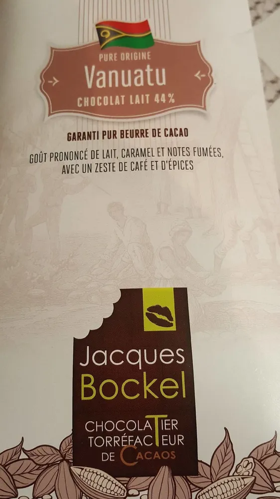 Vanuatu chocolat au lait 44%