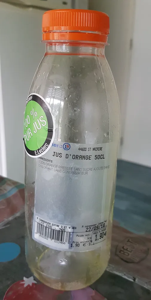 jus d'orange