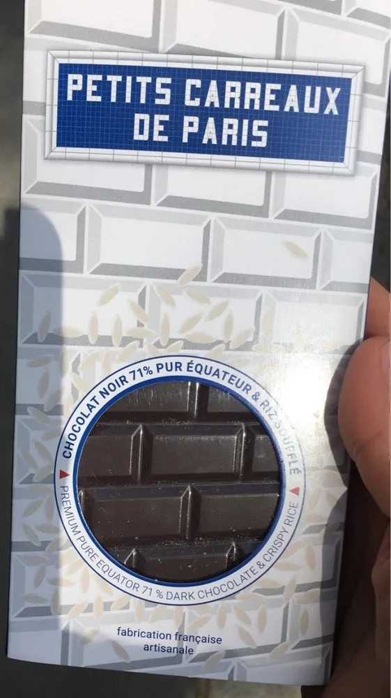 chocolat noir au riz souflet