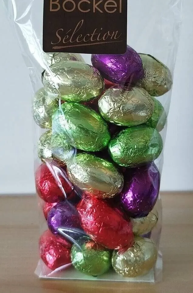 Oeufs tout praliné 250g chocolat noir