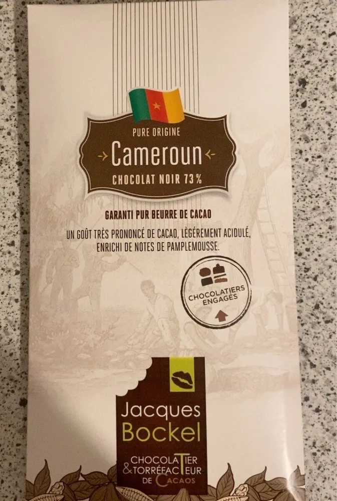 Tartelettes chocolat noir aux fèves de cacao du Cameroun