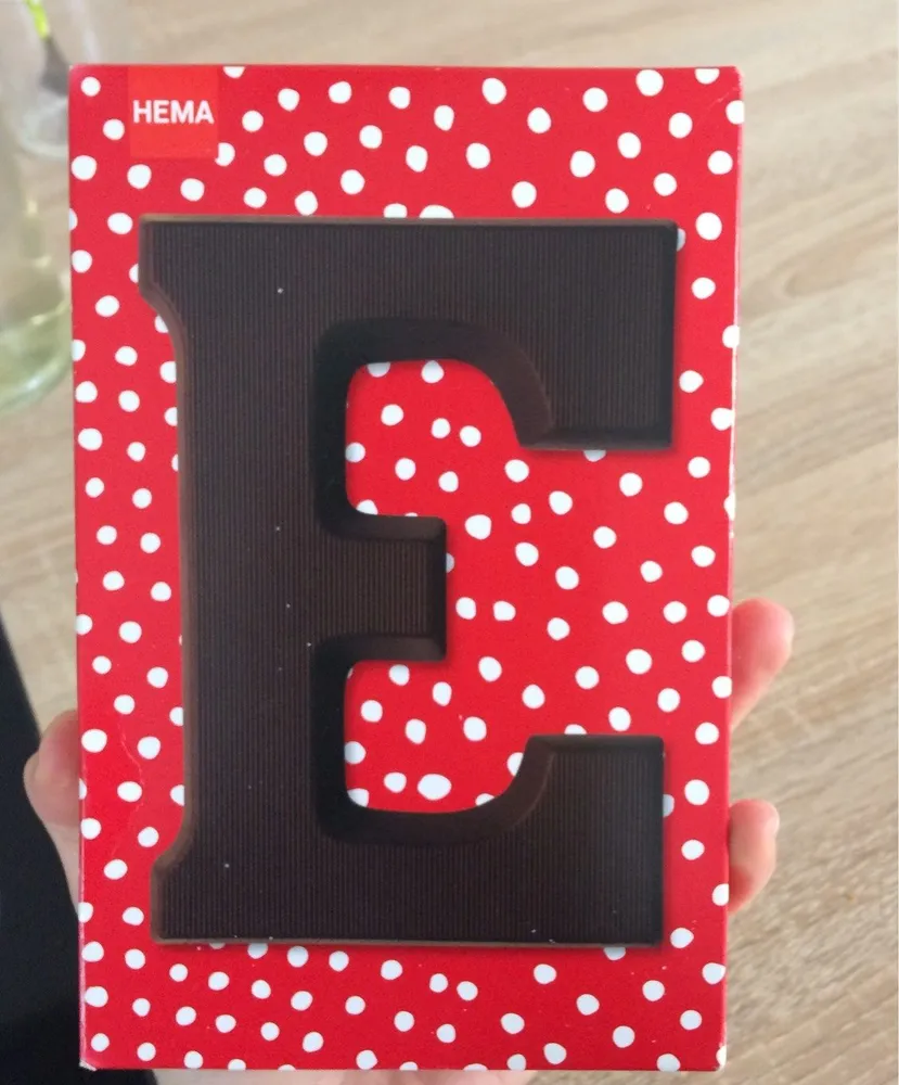 Lettre en chocolats