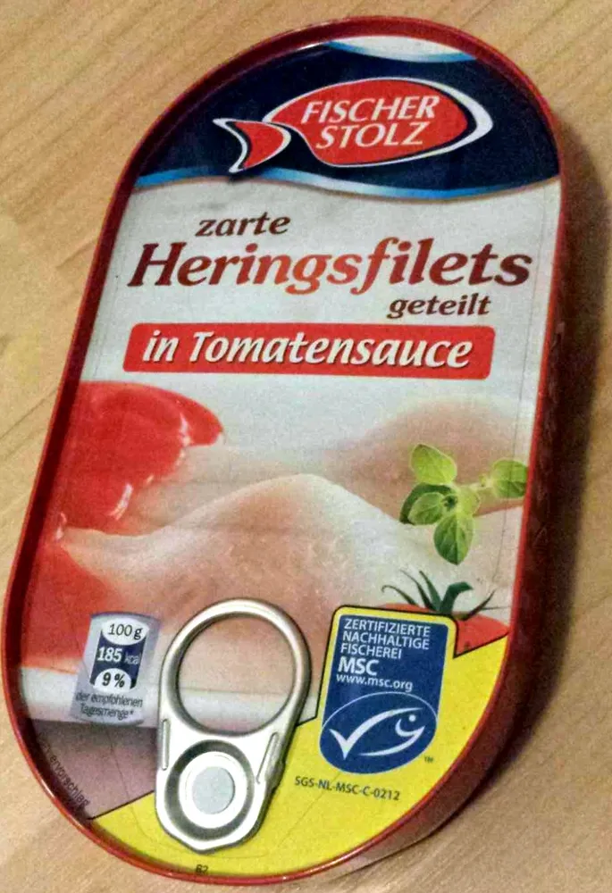 Heringsfilets in Tomatensauce