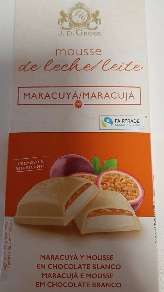 Mousse de leche maracuyá
