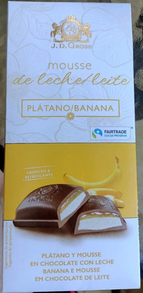 Mousse de leche plátano/banana