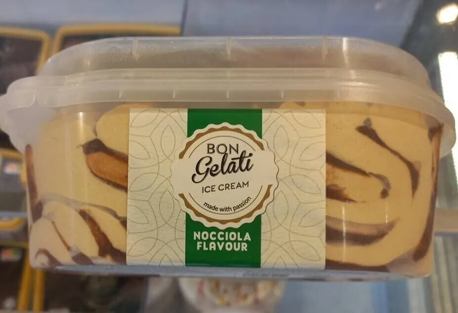 ice cream nocciola flavor