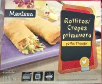 Rollitos Crepes primavera pollo/frango
