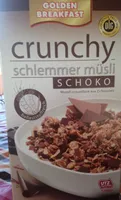 Golden Breakfast Crunchy Schlemmer Müsli, Schoko