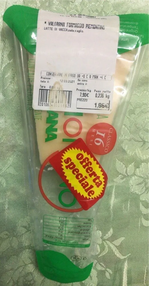 Valgrana formaggio Piemontino