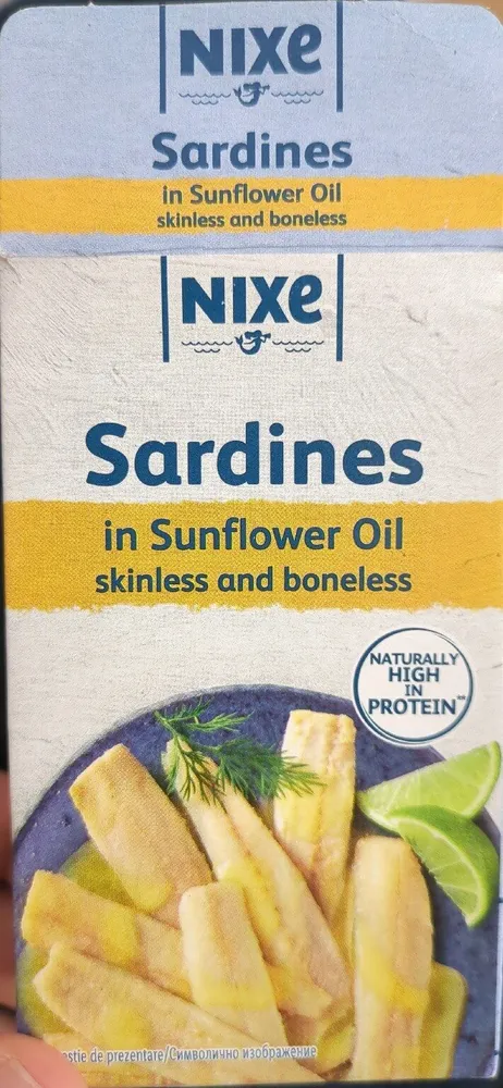 Sardines in Sunflower Oil skinless and boneless