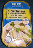 Sardinen in Sonnenblumenöl mit Zitrone
