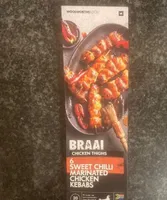 Sweet Chilli Marinated Chicken Thigh Kebabs