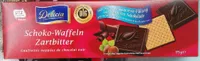 Gaufrettes nappées de chocolat noir