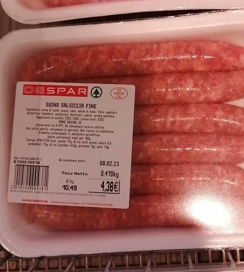 Suino salsiccia fine