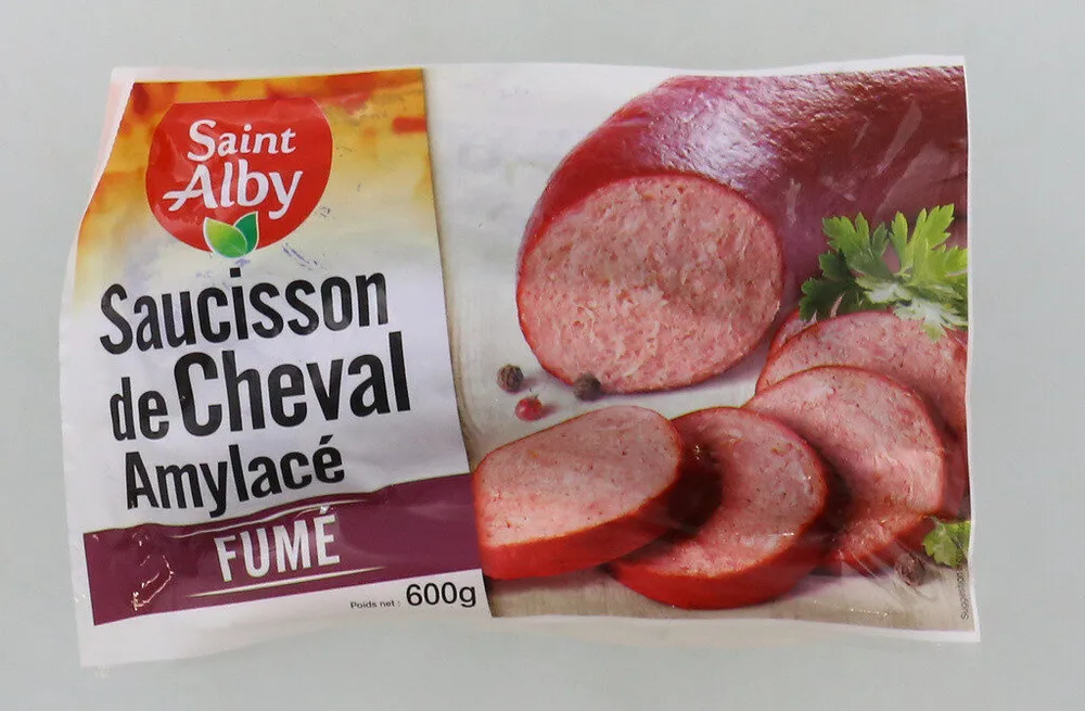 Saucisson de cheval amylacé fumé