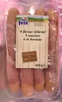 4 Saucisses à la Bernoise (Emmental & lard fumé)