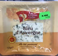 Bleu d'Auvergne au lait pasteurisé