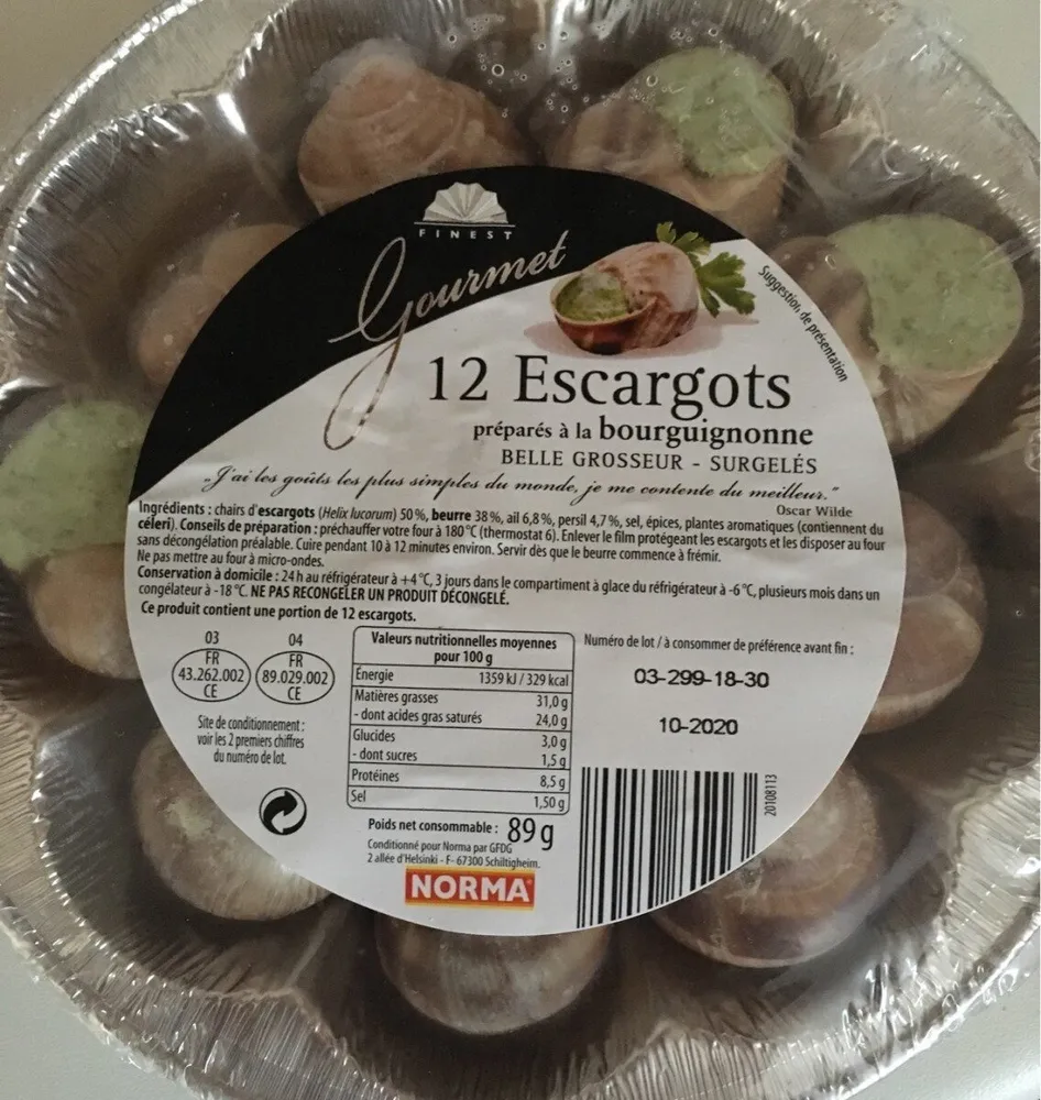 12 escargots