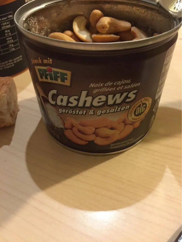 Cashews Geröstet Und Gesalzen